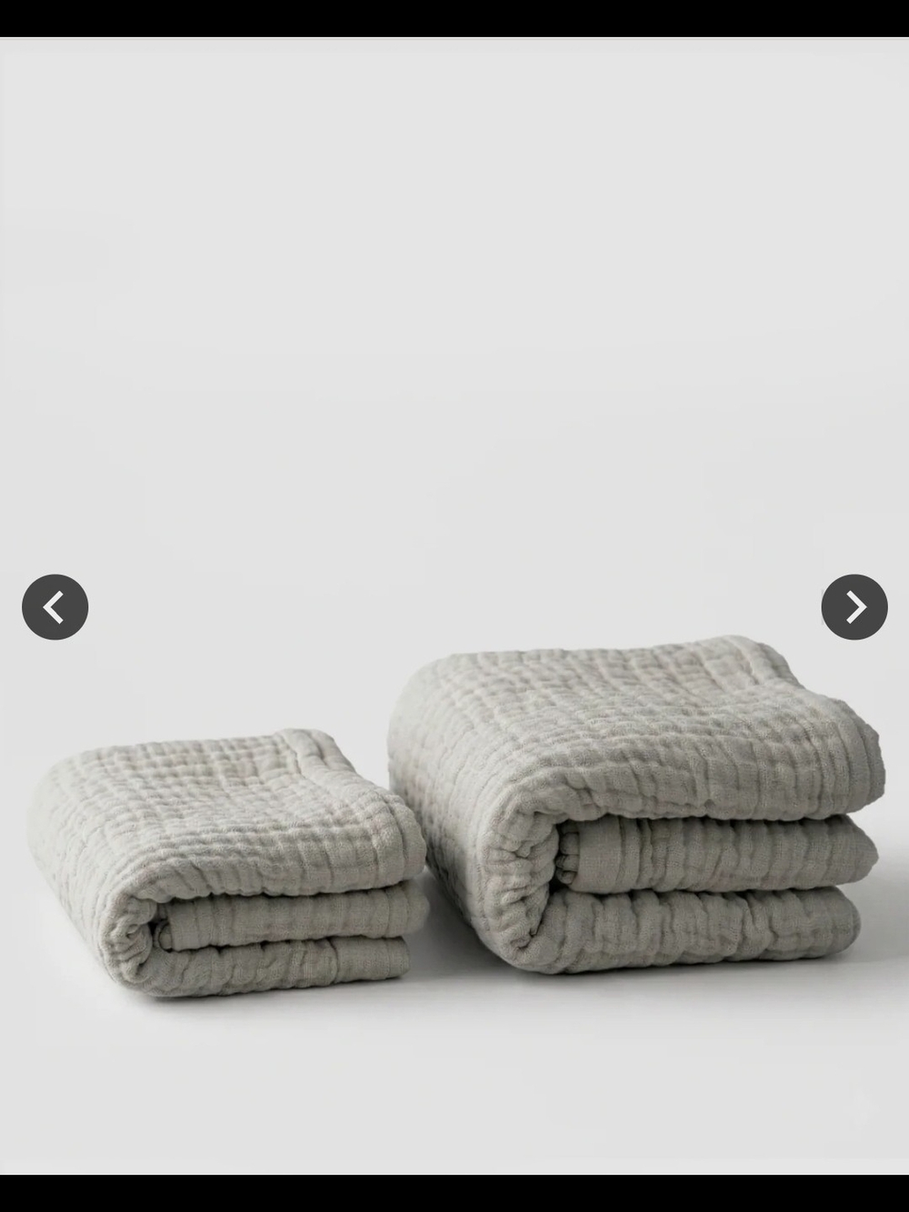 The Winter Muslin Cotton Blanket in Light Grey